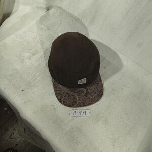 S & S Supply Goods Brown Wool And Paisley Cap
